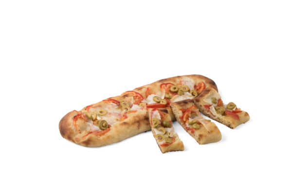 Coca de formatge i tomàquet